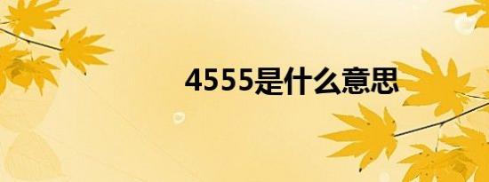 4555是什么意思