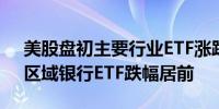 美股盘初主要行业ETF涨跌不一能源业ETF、区域银行ETF跌幅居前