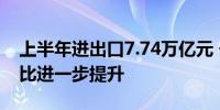 上半年进出口7.74万亿元 长三角外贸全国占比进一步提升