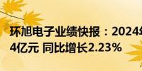 环旭电子业绩快报：2024年上半年净利润7.84亿元 同比增长2.23%