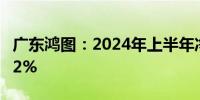 广东鸿图：2024年上半年净利润同比增长1.52%