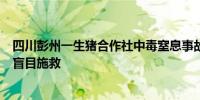 四川彭州一生猪合作社中毒窒息事故致7死 调查报告：存在盲目施救