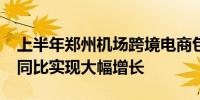 上半年郑州机场跨境电商包机突破1000架次同比实现大幅增长