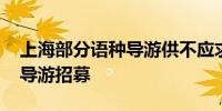 上海部分语种导游供不应求 旅行社加码外语导游招募