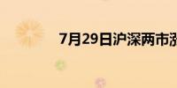 7月29日沪深两市涨停分析