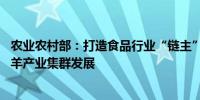 农业农村部：打造食品行业“链主”企业 推动临夏州肉牛肉羊产业集群发展