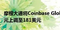 摩根大通将Coinbase Global目标价从171美元上调至181美元