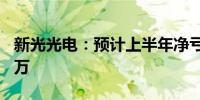 新光光电：预计上半年净亏损1700万至1950万