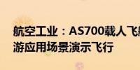 航空工业：AS700载人飞艇完成首次低空旅游应用场景演示飞行