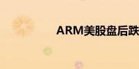 ARM美股盘后跌超7%