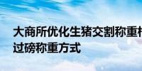 大商所优化生猪交割称重相关规则 引入整车过磅称重方式