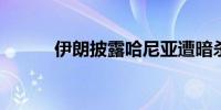 伊朗披露哈尼亚遭暗杀调查情况