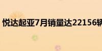 悦达起亚7月销量达22156辆同比增长39.9%