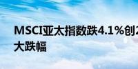 MSCI亚太指数跌4.1%创2020年3月以来最大跌幅