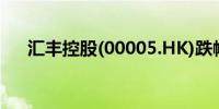 汇丰控股(00005.HK)跌幅扩大至6.8%