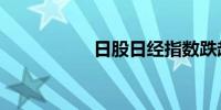 日股日经指数跌超4%