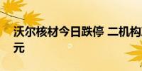 沃尔核材今日跌停 二机构净卖出7442.29万元