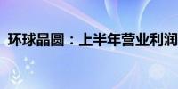 环球晶圆：上半年营业利润73.3亿元新台币