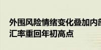 外围风险情绪变化叠加内部因素发力 人民币汇率重回年初高点