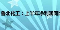 鲁北化工：上半年净利润同比增长1063.27%