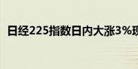 日经225指数日内大涨3%现报35738.96点