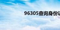 96305查询身份证进度