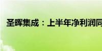 圣晖集成：上半年净利润同比下降26.07%