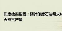 印度信实集团：预计印度石油需求将保持强劲正在努力增加天然气产量