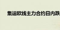 集运欧线主力合约日内跌幅扩大至13%