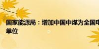 国家能源局：增加中国中煤为全国电力安全生产委员会成员单位