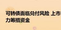 可转债面临兑付风险 上市公司回应：正在全力筹措资金