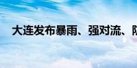 大连发布暴雨、强对流、防汛、山洪预警