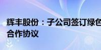 辉丰股份：子公司签订绿色矿山氢能矿区项目合作协议