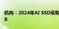 机构：2024年AI SSD采购容量预计突破45EB