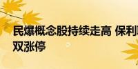 民爆概念股持续走高 保利联合、高争民爆双双涨停