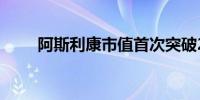 阿斯利康市值首次突破2000亿英镑