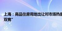 上海：商品住房用地出让对市场热度较高的地块实行“双高双竞”