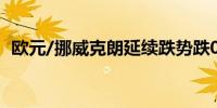 欧元/挪威克朗延续跌势跌0.3%报11.7710