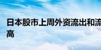 日本股市上周外资流出和流入规模均创历史新高