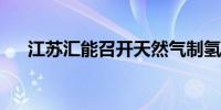 江苏汇能召开天然气制氢项目推进会议