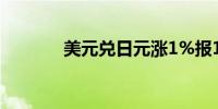 美元兑日元涨1%报146.75点