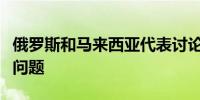 俄罗斯和马来西亚代表讨论了两国的合作发展问题