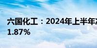 六国化工：2024年上半年净利润同比增长201.87%