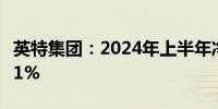 英特集团：2024年上半年净利润同比下降7.41%