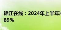 锦江在线：2024年上半年净利润同比增长35.89%