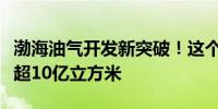 渤海油气开发新突破！这个大气田累产天然气超10亿立方米