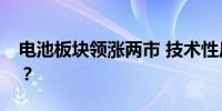 电池板块领涨两市 技术性反弹还是底部反转？