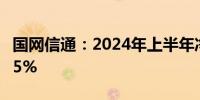 国网信通：2024年上半年净利润同比下降6.95%