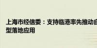 上海市经信委：支持临港率先推动自动驾驶等领域垂类大模型落地应用