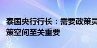 泰国央行行长：需要政策灵活性保持缓冲和政策空间至关重要